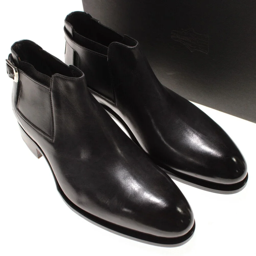Di Bianco NWD Chelsea Boots Size 9 US in Dark Gray Leather Made in Italy